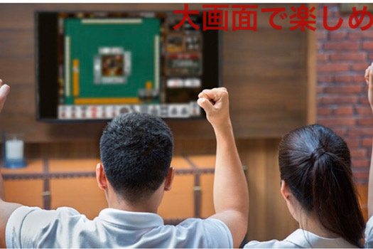大画面で楽しめる