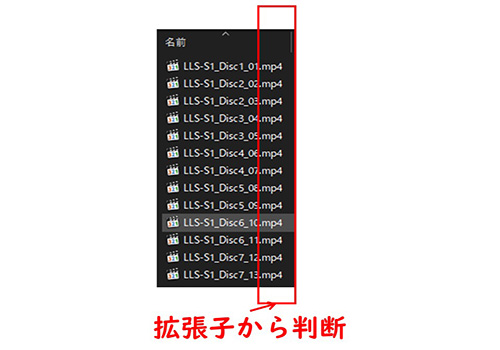 拡張子から判断する