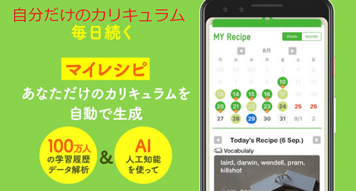 自分用のカリキュラムで学習できる