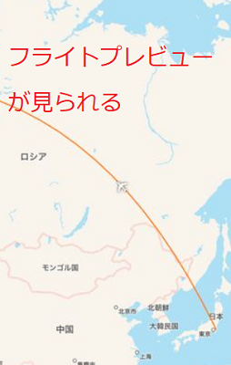 フライトのプレビューが見られる