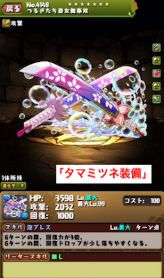 タマミツネ装備