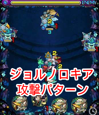 ジョルノロキアの攻撃パターン