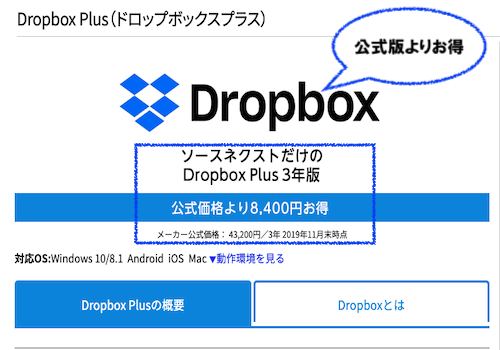 ソースネクスト版との比較