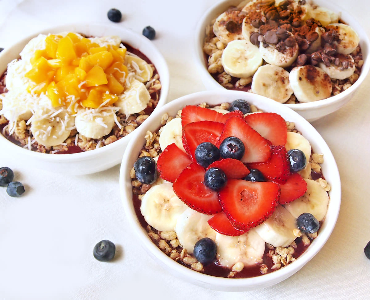 簡単アサイーボウルのレシピ