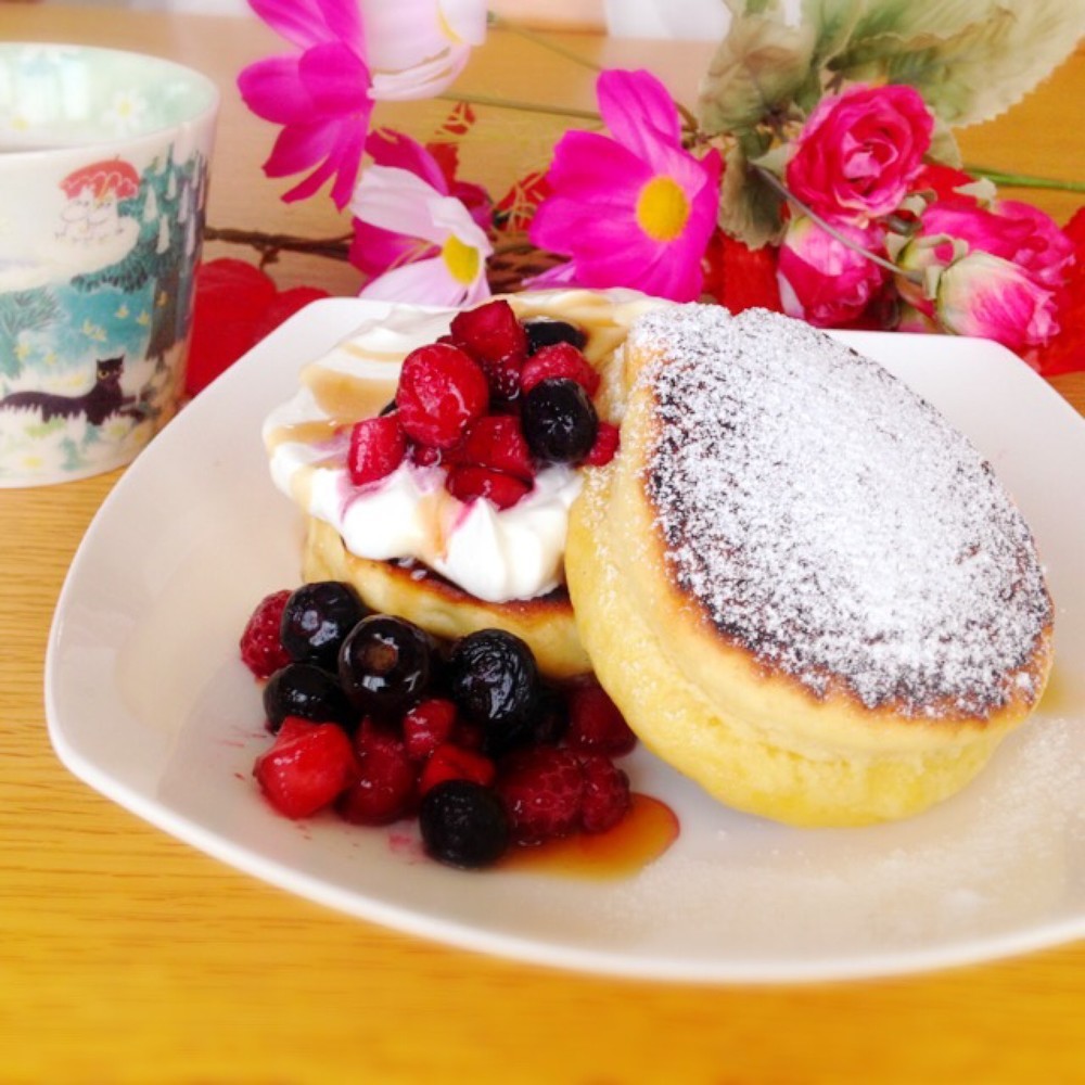 スフレパンケーキ レシピ