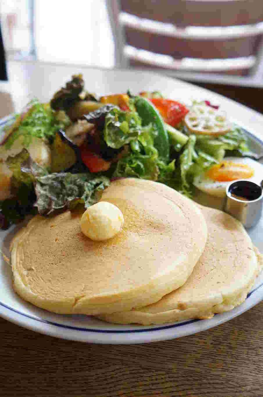 イリヤプラスカフェのパンケーキランチ