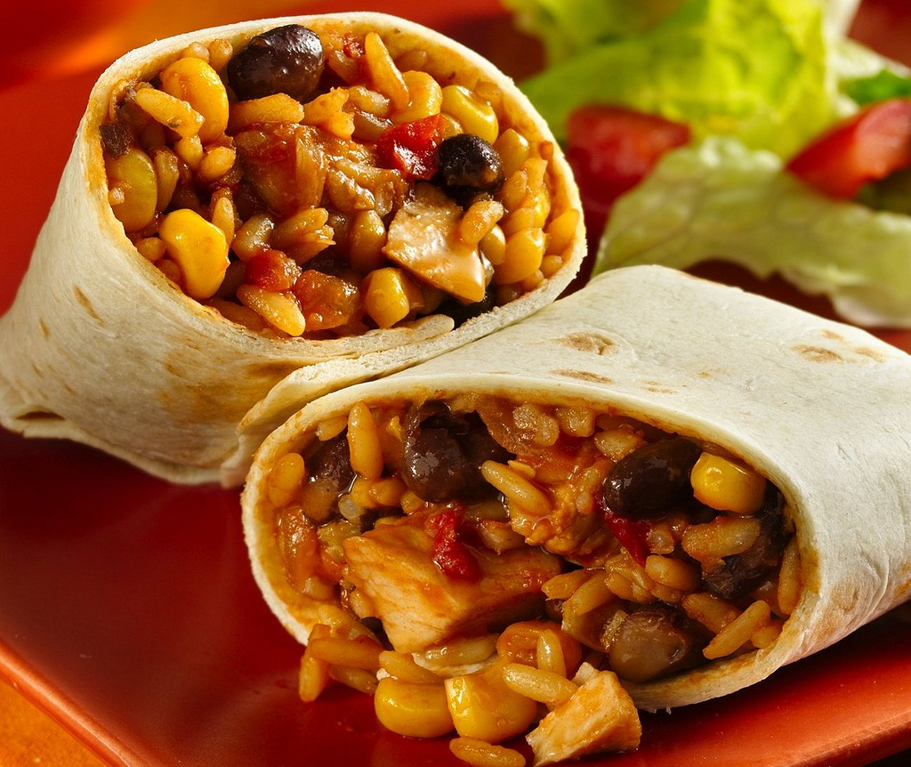 簡単チキンブリトーのレシピ