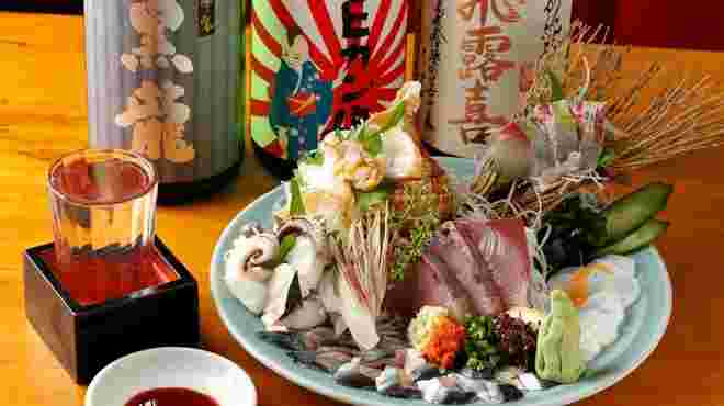 豪華な刺身