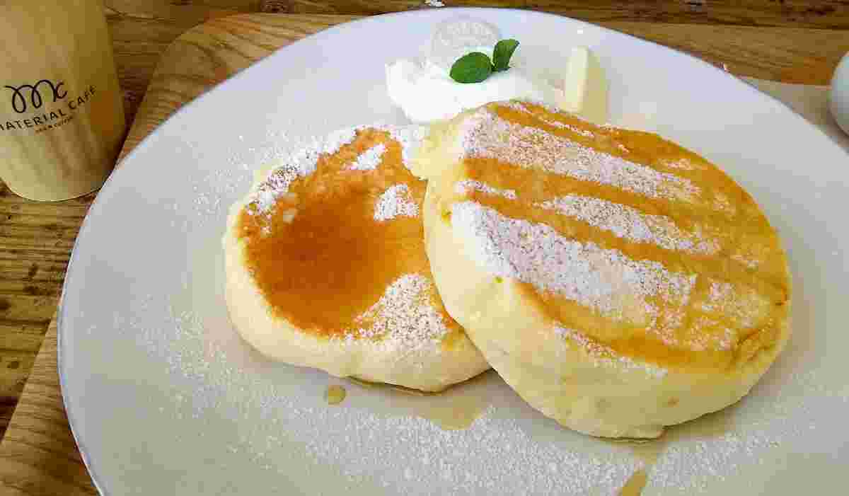 マテリアルカフェのパンケーキ