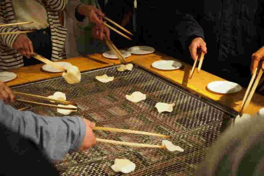せんべい手焼き