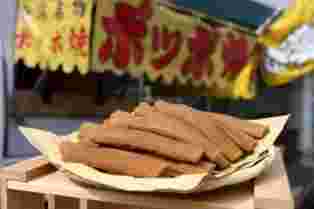 屋台でも売られるぽっぽ焼き