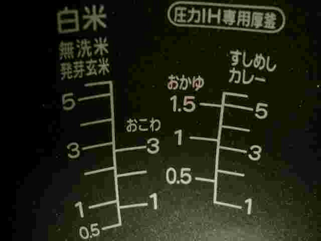 内窯目盛り
