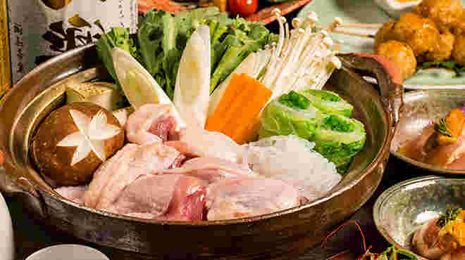 「比内地鶏と個室・扇や・五反田店」料理