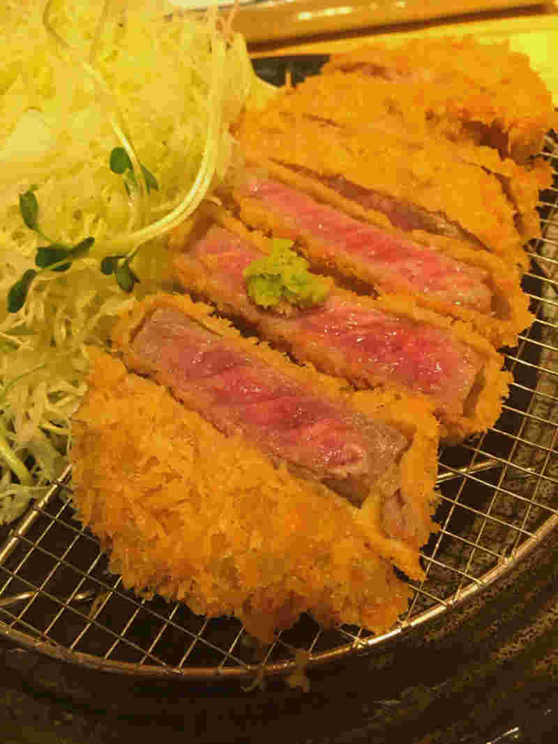 三是食堂　牛カツ