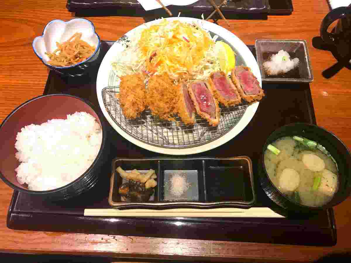 串亭　牛カツメンチカツ