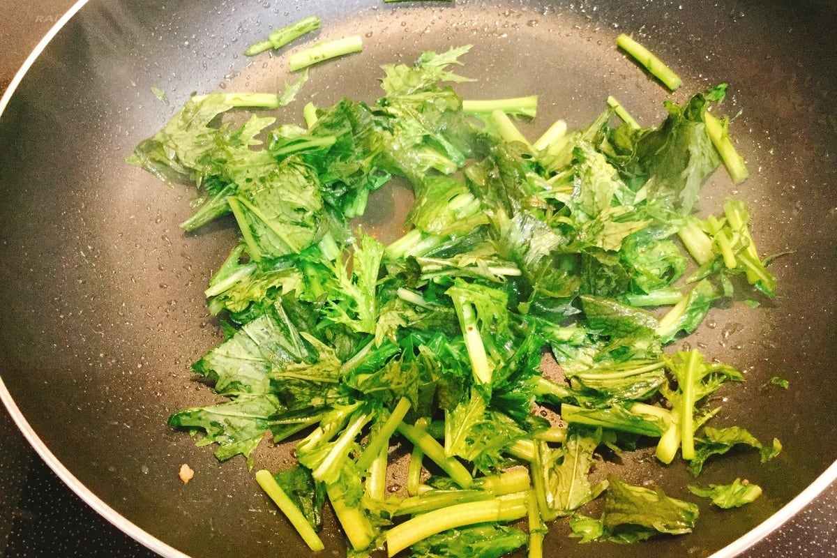 からし菜スープのレシピ