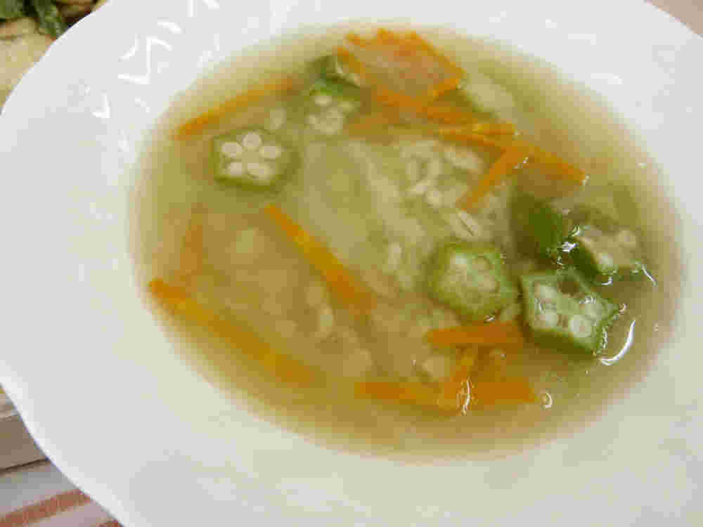 押し麦スープ