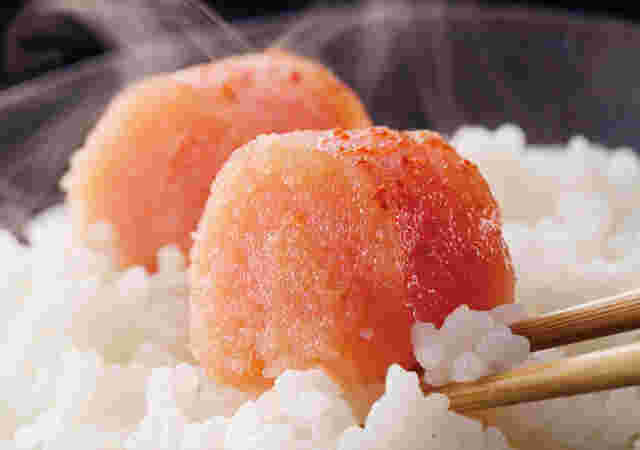 明太子とごはん