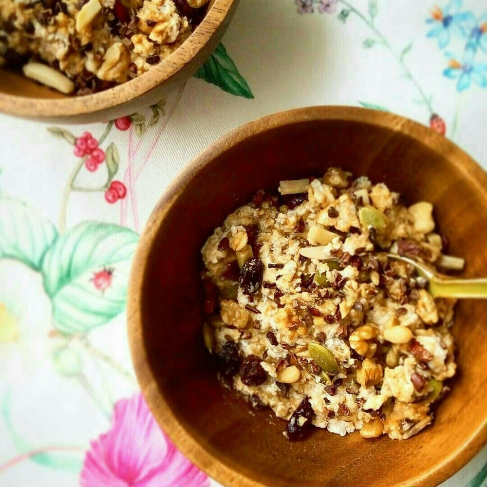 イチジクとハチミツのオーバーナイトオーツのレシピ