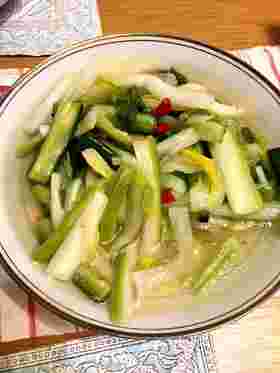 白菜セロリきゅうりの中華風酢の物