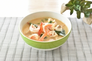 エビ入りイエローベルベットスープのレシピ