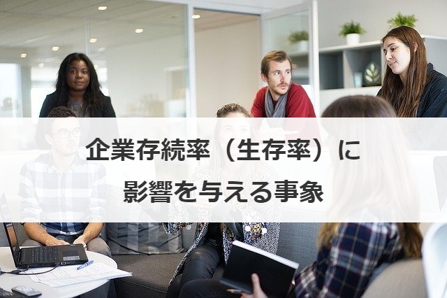 企業存続率（生存率）に影響を与える事象