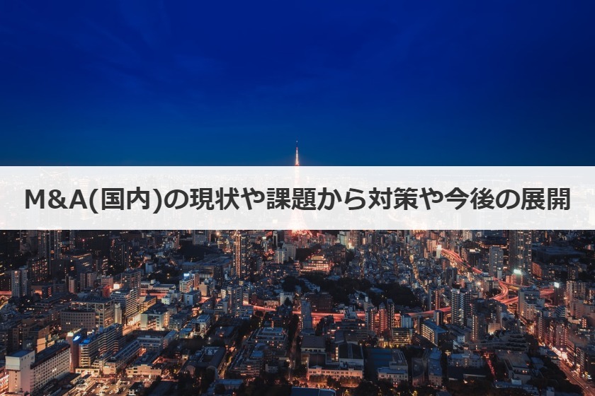 M&A(国内)の現状や課題から対策や今後の展開