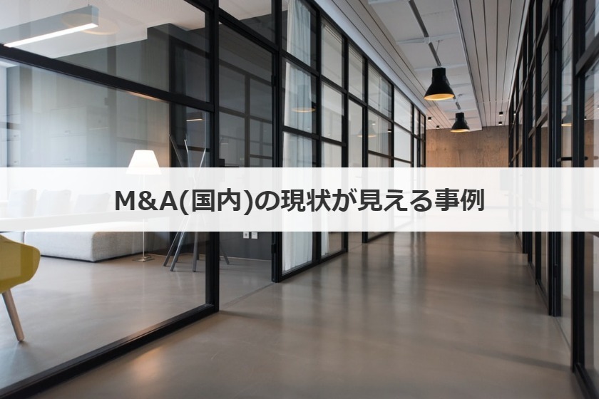 M&A(国内)の現状が見える事例