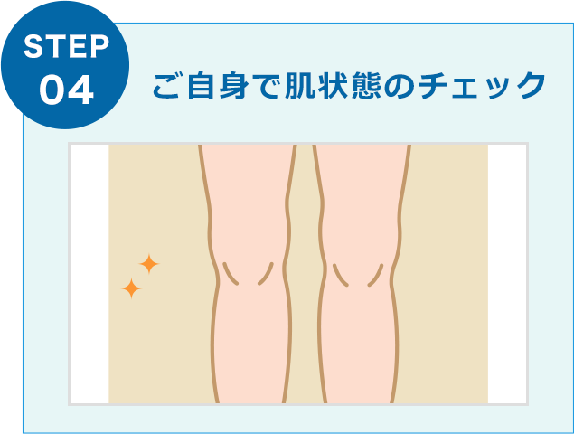 ご自身で肌状態のチェック