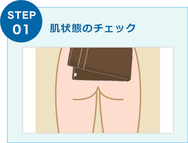 肌状態のチェック