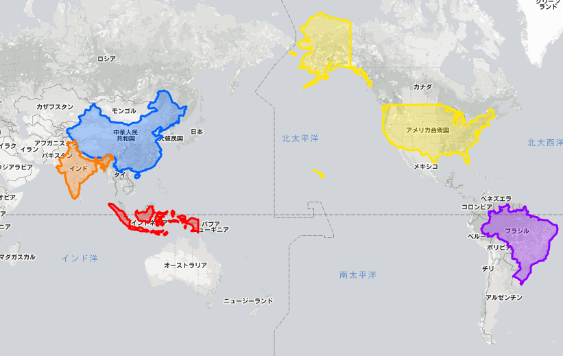 中国の面積は日本の何倍？日本と比較して大きさをわかりやすく解説！(3ページ目) たび日和