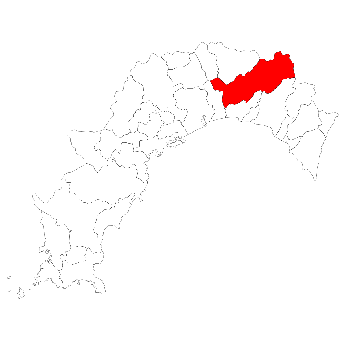 高知県の面積は全国何位 県内の市区町村面積ランキングもご紹介 2ページ目 たび日和