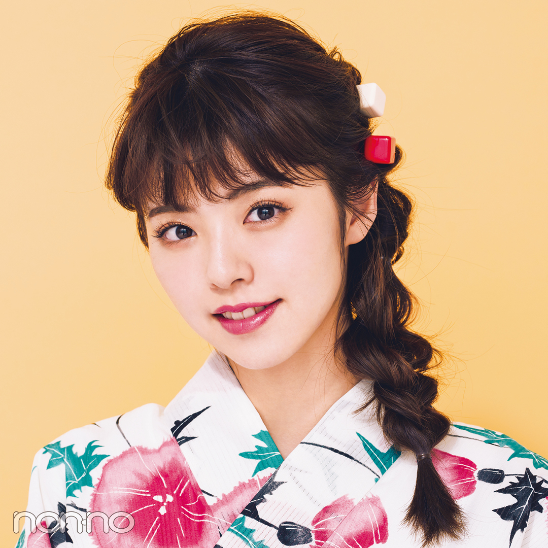 長さ別 ゆかたに似合う髪型まとめ ゆかたの着付けと髪型 Non No Web ファッション 美容 モデル情報を毎日お届け