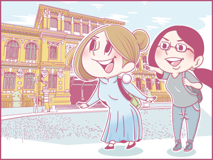 ホーチミンにハマり中!ももの旅行日記【 第9話 / 連載4コマ漫画 】