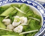 ギースアン 豚挽肉入りカラシ菜スープ