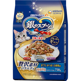 銀のスプーン 贅沢素材バラエティ まぐろ・かつお・白身魚味 750g