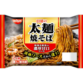 ※日清 太麺焼きそば 甘口ソース 2人前 356g