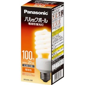 パルックボール D形(発光管露出形) E26口金 EFD25EL20E 1個