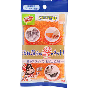 スコッチ・ブライト 汚れ落ちがはなまるのネット オレンジ 1個
