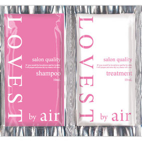 LOVEST by air サロンクオリティーヘアケア トライアルパック フェアリーピンク 1セット
