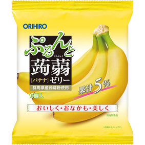 ※ぷるんと蒟蒻ゼリーパウチ バナナ 120g(20g×6個)