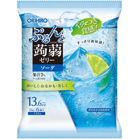 ※ぷるんと蒟蒻ゼリーパウチ ソーダ 120g(20g×6個)