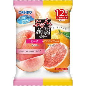 ※ぷるんと蒟蒻ゼリーパウチ ピーチ+ピンクグレープフルーツ 240g