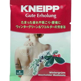 クナイプグーテエアホールング バスソルト ウィンターグリーン&ワコルダー 40g