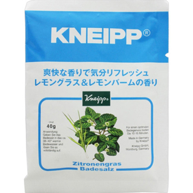 クナイプバスソルト レモングラス&レモンバーム 40g