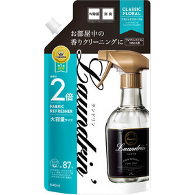 ランドリン ファブリックミスト 大容量 詰替 クラシックフローラル 640mL