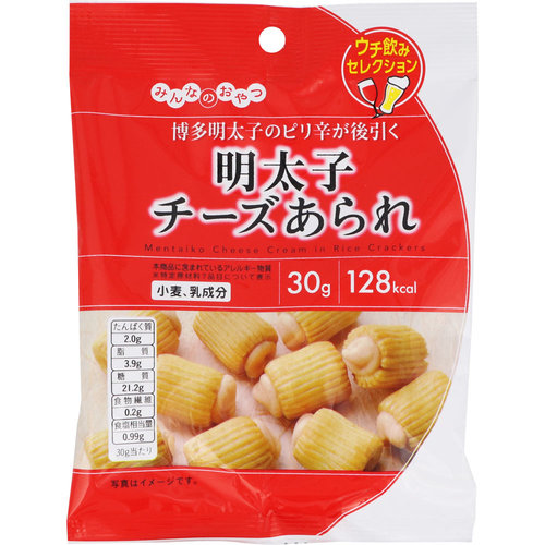 みんなのおやつ 明太子チーズあられ 30gの商品情報 ココカラクラブ ドラッグストアのココカラファイン