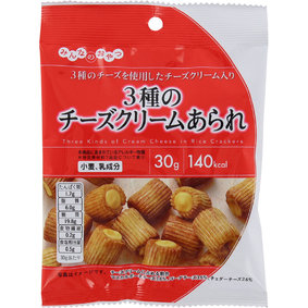 ※みんなのおやつ 3種のチーズクリームあられ 30g