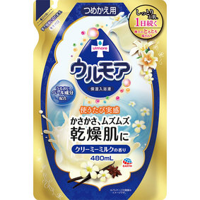 保湿入浴液 ウルモア クリーミーミルク つめかえ 480mL