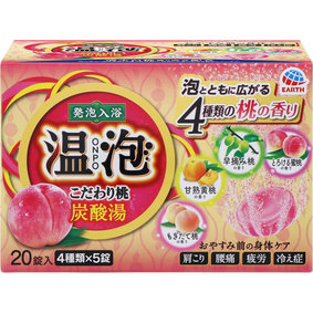 温泡 ONPO こだわり桃 炭酸湯 20錠